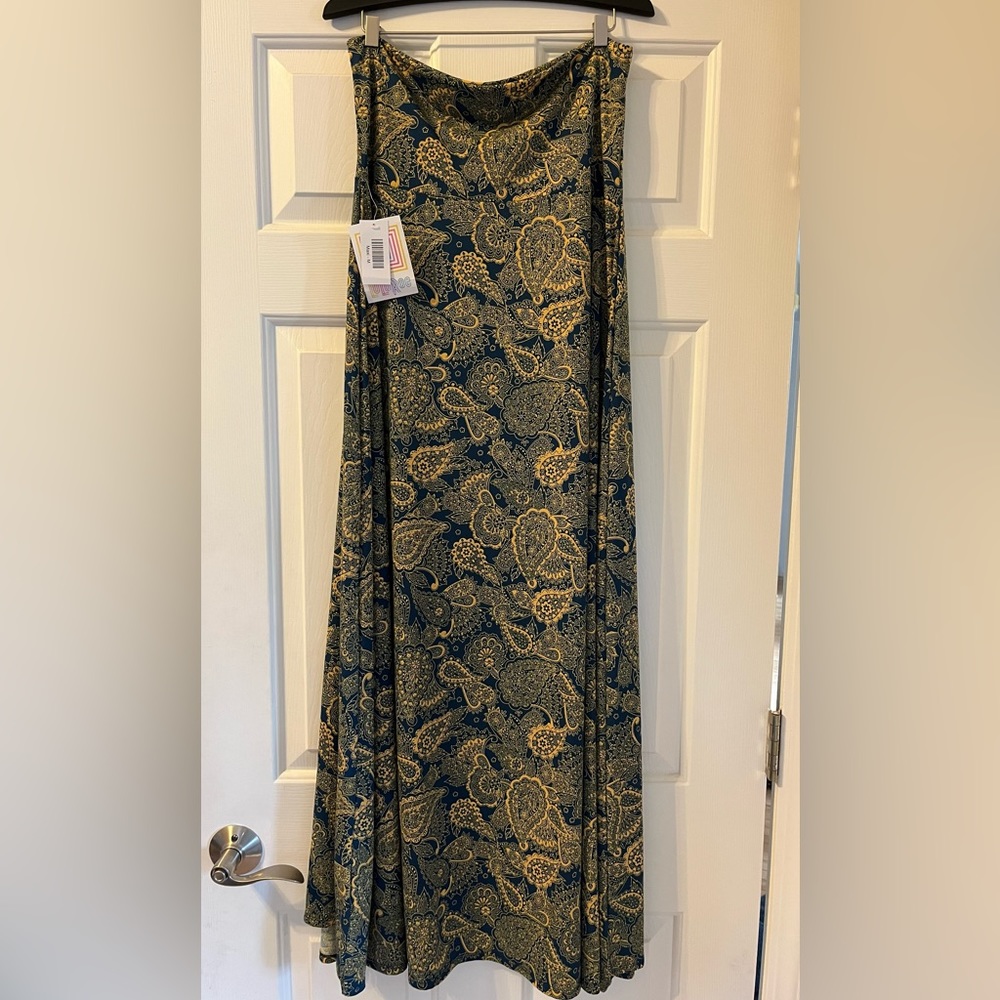 BNWT Lularoe Maxi dress/skirt yellow paisley